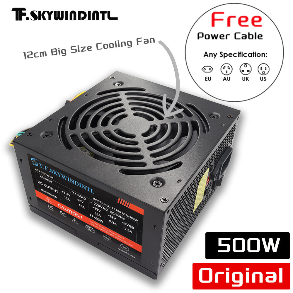 Power Supply 650W - 저렴한 500W 블랙 ATX 데스크탑 게이밍
