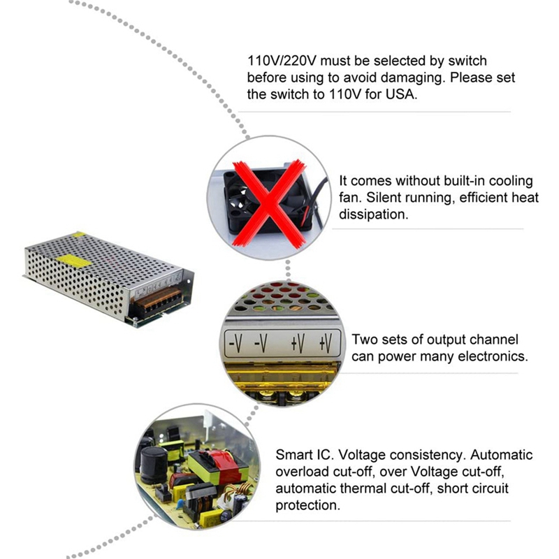 DC 12V 15A 180W 전원 공급 장치 변압기 스 - Power Supply 12V 리뷰 및 가격