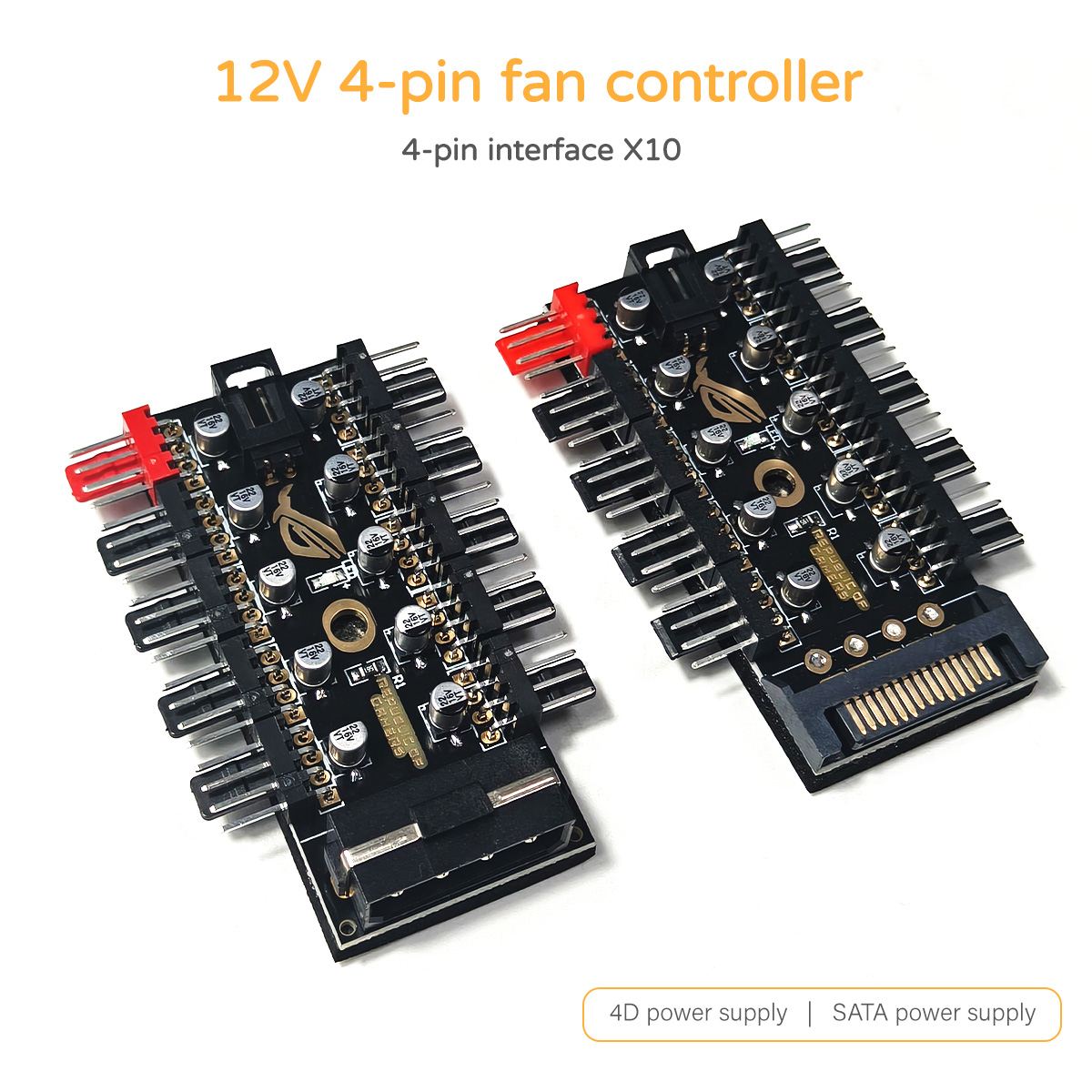 12V 4핀 PWM 팬 컨트롤러 허브, 10방향 팬 분 - Pc Power Supply 리뷰 및 가격