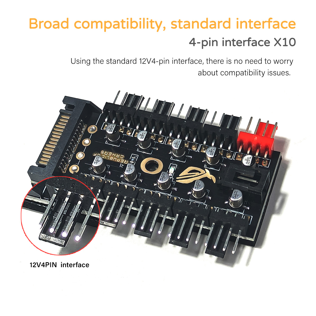 12V 4핀 PWM 팬 컨트롤러 허브, 10방향 팬 분 - Pc Power Supply 리뷰 및 가격