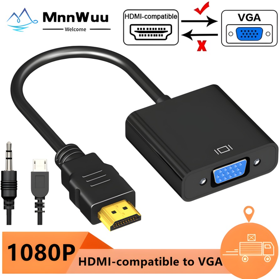 1080P HDMI-VGA 어댑터 컨버터 (3.5mm  - Pc Power Supply 리뷰 및 가격