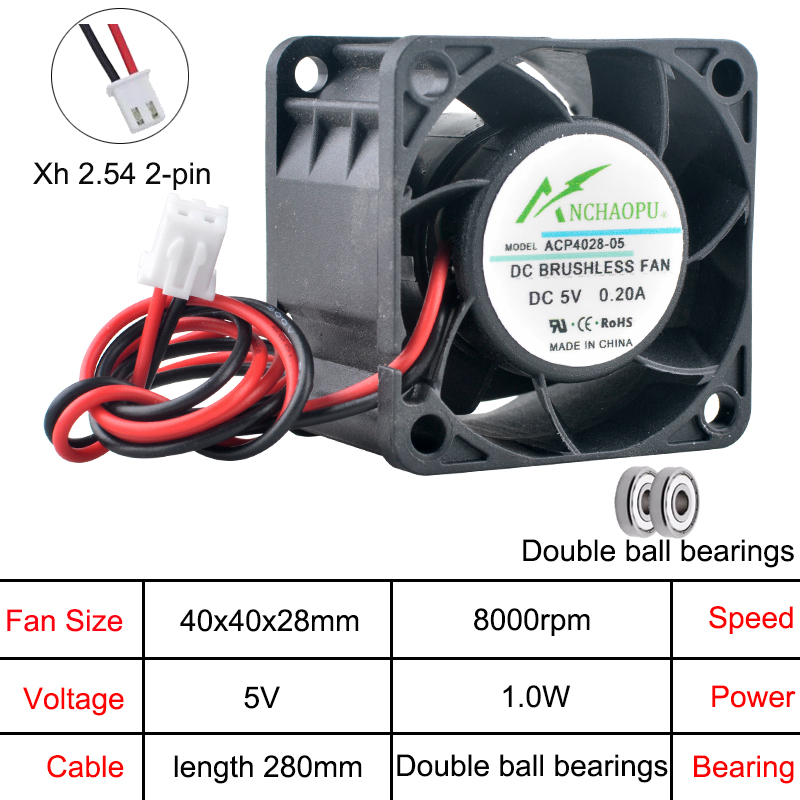 ACP4028 4cm 40mm 팬 40x40x28mm  - Server Power Supply 리뷰 및 가격